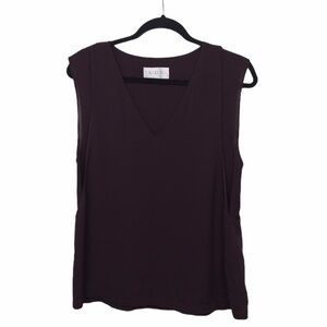 ALC Purple 100% SIlk Sleeveless Blouse